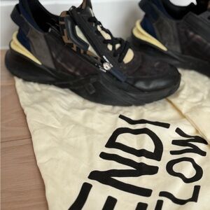 Fendi Black and Cream Sneakers
